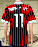 ITALIAN CALCIO AC MILAN 2011-2012 SUPERCOPPA ITALIANA- CHAMPION IBRAHIMOVIC 11 HOME ADIDAS SHIRT MAGLIA LARGE  CODE # V13457