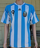 ARGENTINA 2010 WORLD CUP QUARTER-FINAL HIGUAIN 9 ADIDAS JERSEY SHIRT CAMISETA MEDIUM