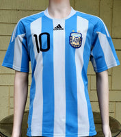 ARGENTINA 2010 WORLD CUP QUARTER-FINAL Messi 10 ADIDAS JERSEY SHIRT CAMISETA MEDIUM