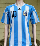 ARGENTINA 2010 WORLD CUP QUARTER-FINAL Messi 10 ADIDAS JERSEY SHIRT CAMISETA MEDIUM