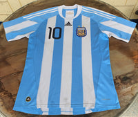 ARGENTINA 2010 WORLD CUP QUARTER-FINAL Messi 10 ADIDAS JERSEY SHIRT CAMISETA MEDIUM