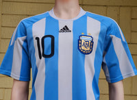 ARGENTINA 2010 WORLD CUP QUARTER-FINAL Messi 10 ADIDAS JERSEY SHIRT CAMISETA MEDIUM