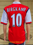 ENGLISH PREMIER ARSENAL FC 1999-2000  FA CHARITY SHIELD CHAMPION & UEFA RUNNERS-UP BERGKAMP 10 JERSEY NIKE HOME SHIRT CAMISETA LARGE  SOLD OUT!!