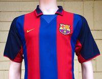 SPANISH LA LIGA BARCELONA FC 2003-2004 LA LIGA 2ND LEGENDARY RONALDINHO 10 JERSEY NIKE SHIRT CAMISETA MEDIUM