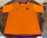 SPANISH LA LIGA BARCELONA FC 2006-2007 SUPERCOPA DE ESPANA JERSEY NIKE AWAY SHIRT CAMISETA LARGE 