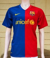 SPANISH LA LIGA BARCELONA FC 2008-2009 TREBLE JERSEY NIKE SHIRT CAMISETA SMALL CODE # 286784-655