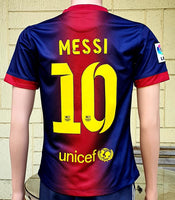 SPANISH LA LIGA BARCELONA FC 2012-2013 LA LIGA CHAMPION JERSEY MESSI 10 NIKE SHIRT CAMISETA SMALL 