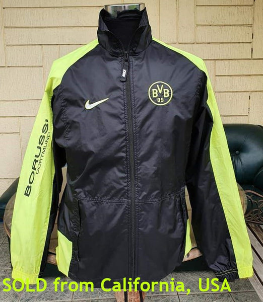 GERMAN BUNDESLIGA BORUSSIA DORTMUND 1997-98 INTERCONTINENTAL CUP CHAMPION NIKE VINTAGE TRAINING TRACK JACKET MEDIUM  SOLD OUT!!