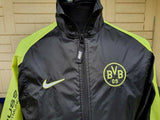 GERMAN BUNDESLIGA BORUSSIA DORTMUND 1997-98 INTERCONTINENTAL CUP CHAMPION NIKE VINTAGE TRAINING TRACK JACKET MEDIUM/SMALL - vintage soccer jersey