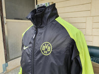 GERMAN BUNDESLIGA BORUSSIA DORTMUND 1997-98 INTERCONTINENTAL CUP CHAMPION NIKE VINTAGE TRAINING TRACK JACKET MEDIUM/SMALL - vintage soccer jersey