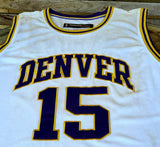 NBA DENVER NUGGETS VINTAGE HARDWOOD CLASSIC REEBOK RETRO 1970-71 BASKETBALL JERSEY CARMELO ANTHONY 15 AUTHENTIC SHIRT 3 XL