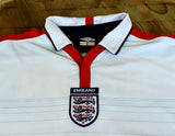 ENGLAND 2004 UEFA EURO QUARTER-FINAL REVERSIBLE JERSEY UMBRO BECKHAM 7 SHIRT MEDIUM/ MODEL # 00686186