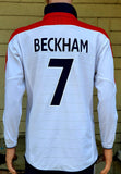 ENGLAND 2004 UEFA EURO QUARTER-FINAL REVERSIBLE JERSEY UMBRO BECKHAM 7 SHIRT MEDIUM/ MODEL # 00686186