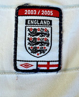 ENGLAND 2004 UEFA EURO QUARTER-FINAL REVERSIBLE JERSEY UMBRO BECKHAM 7 SHIRT MEDIUM/ MODEL # 00686186  SOLD OUT!