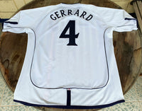 ENGLAND 2001-2002 WORLD CUP QUARTER FINALS HOME SHIRT GERRARD 4 UMBRO JERSEY EXTRA LARGE 