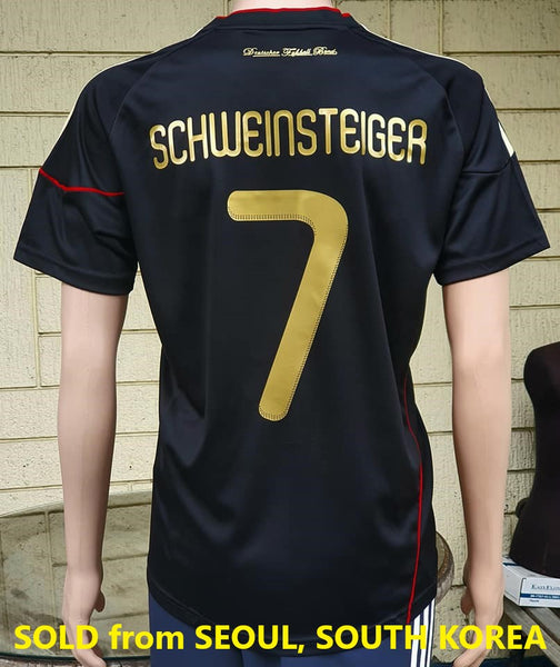 GERMANY 2010 WORLD CUP 3rd PLACE SCHWEINTEIGER 7 AWAY JERSEY CONTROVERSY SHIRT TRIKOT MEDIUM  CODE # 623793  OUT OF STOCK!