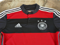 GERMANY 2014 WORLD CUP CHAMPION 4TH TITLE IN BRAZIL AWAY JERSEY ADIDAS CLIMACOOL SHIRT TRIKOT MEMORABILIA SMALL