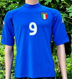 ITALY 2000 EURO FINALS CUP KAPPA SPANDEX JERSEY INZAGHI 9 SHIRT MAGLIA CAMISETA LARGE