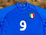 ITALY 2000 EURO FINALS CUP KAPPA SPANDEX JERSEY INZAGHI 9 SHIRT MAGLIA CAMISETA LARGE