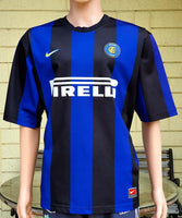 ITALIAN CALCIO INTER MILAN 2000-01 COPPA ITALIA QUARTER FINALS HOME NIKE SHIRT MAGLIA LARGE    SOLD !!!