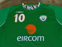 IRELAND 2006-2007 HOME ROBBIE KEANE 10 SHIRT UMBRO JERSEY EXTRA LARGE