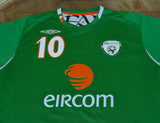 IRELAND 2006-2007 HOME ROBBIE KEANE 10 SHIRT UMBRO JERSEY EXTRA LARGE