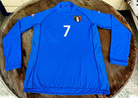 ITALY 2002 WORLD CUP QUALIFICATION DEL PIERO JERSEY SHIRT MAGLIA  KAPPA SPANDEX  CAMISETA  EXTRA LARGE