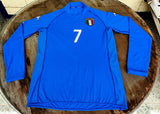 ITALY 2002 WORLD CUP QUALIFICATION DEL PIERO JERSEY SHIRT MAGLIA  KAPPA SPANDEX  CAMISETA  EXTRA LARGE