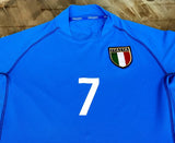 ITALY 2002 WORLD CUP QUALIFICATION DEL PIERO JERSEY SHIRT MAGLIA  KAPPA SPANDEX  CAMISETA  EXTRA LARGE