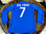 ITALY 2002 WORLD CUP QUALIFICATION DEL PIERO JERSEY SHIRT MAGLIA  KAPPA SPANDEX  CAMISETA  EXTRA LARGE