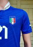 ITALY 2012 EURO RUNNERS-UP PIRLO 21 HOME JERSEY MAGLIA CAMISETA MEDIUM / STYLE # 740355