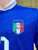 ITALY 2012 EURO RUNNERS-UP PIRLO 21 HOME JERSEY MAGLIA CAMISETA MEDIUM / STYLE # 740355