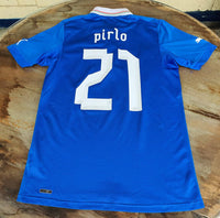 ITALY 2012 EURO RUNNERS-UP PIRLO 21 HOME JERSEY MAGLIA CAMISETA MEDIUM / STYLE # 740355