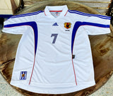 JAPAN 2000 AFC ASIAN CUP CHAMPION NAKATA 7 AWAY JERSEY ADIDAS SHIRT  LARGE  ジャージーシャツ