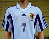 JAPAN 2000 AFC ASIAN CUP CHAMPION NAKATA 7 AWAY JERSEY ADIDAS SHIRT  LARGE  ジャージーシャツ