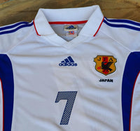 JAPAN 2000 AFC ASIAN CUP CHAMPION NAKATA 7 AWAY JERSEY ADIDAS SHIRT  LARGE  ジャージーシャツ