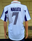 JAPAN 2000 AFC ASIAN CUP CHAMPION NAKATA 7 AWAY JERSEY ADIDAS SHIRT  LARGE  ジャージーシャツ