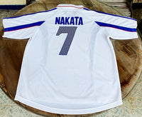 JAPAN 2000 AFC ASIAN CUP CHAMPION NAKATA 7 AWAY JERSEY ADIDAS SHIRT  LARGE  ジャージーシャツ