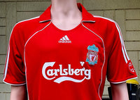 ENGLISH PREMIER LIVERPOOL FC 2006-08  XABI ALONSO 14  HOME JERSEY FA COMMUNITY SHIELD CHAMPION ADIDAS SHIRT CAMISETA MEDIUM