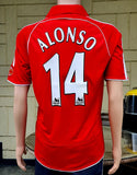 ENGLISH PREMIER LIVERPOOL FC 2006-08  XABI ALONSO 14  HOME JERSEY FA COMMUNITY SHIELD CHAMPION ADIDAS SHIRT CAMISETA MEDIUM