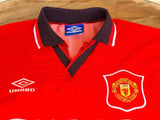 ENGLISH PREMIER MANCHESTER UNITED FC 1995-96 PREMIER LEAGUE CHAMPION ERIC CANTONA JERSEY UMBRO SHIRT XL 