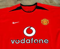 ENGLISH PREMIER MANCHESTER UNITED FC 2002-03 EPL CHAMPION RONALDO 7 HOME JERSEY NIKE SHIRT LARGE