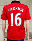 ENGLISH PREMIER MANCHESTER UNITED FC 2013-2014 COMMUNITY SHIELD CHAMPION CARRICK 16 JERSEY ADIDAS SHIRT MEDIUM