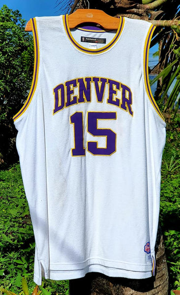 NBA DENVER NUGGETS VINTAGE HARDWOOD CLASSIC REEBOK RETRO 1970-71 BASKETBALL JERSEY CARMELO ANTHONY 15 AUTHENTIC SHIRT 3 XL