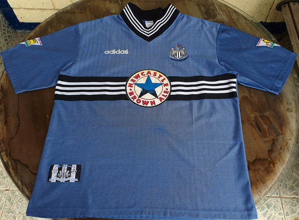 Newcastle United FC 1996 1997 Away Football Shirt Soccer Jersey Adidas Mens  XL