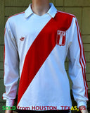 PERU F.P.F. 1978 WORLD CUP HOME VINTAGE ADIDAS JERSEY SHIRT CAMISETA PRIMERA LARGE  SOLD OUT !