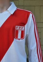 PERU F.P.F. 1978 WORLD CUP HOME VINTAGE ADIDAS JERSEY SHIRT LARGE 