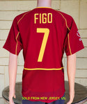 PORTUGAL 2002 WORLD CUP HOME QUALIFIER  FIGO 7 JERSEY NIKE SHIRT CAMISA CAMISETA MEDIUM  SOLD OUT!