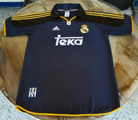 SPANISH LA LIGA REAL MADRID 1999 -2001 UEFA CHAMPIONS LEAGUE AWAY JERSEY ADIDAS SHIRT CAMISETA  LARGE  CODE # 627114