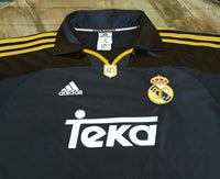 SPANISH LA LIGA REAL MADRID 1999 -2001 UEFA CHAMPIONS LEAGUE AWAY JERSEY ADIDAS SHIRT CAMISETA  LARGE  CODE # 627114